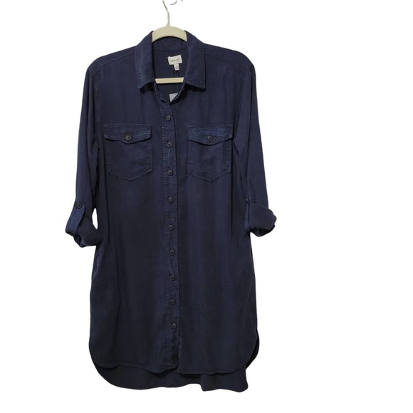 NWT Sneak Peek button front shirt dress Size Medium - Picture 2 of 9